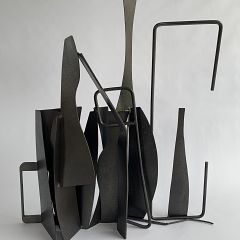Samantha Stephenson

_Whispers in the early evening_ 
79x65x26cm painted steel